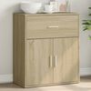 vidaXL Sideboard Sonoma oak Engineered wood Storage Sideboard
