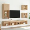 vidaXL 5 Piece TV Wall Units with LED Sonoma Oak Engineered Wood