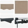 vidaXL Retractable Awning Beige 157.48 x 118.11 in Polyester and Steel