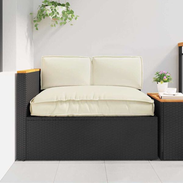 vidaXL Pallet Cushion Set with Pillow 3 pcs Cream 47.2" x 31.5" x 4.7