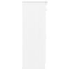 vidaXL Shoe Cabinet White Solid pine wood 30.3x13.8x37.8 in Shoe Cabinet