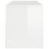 vidaXL TV Cabinet High gloss white Engineered wood TV Cabinet