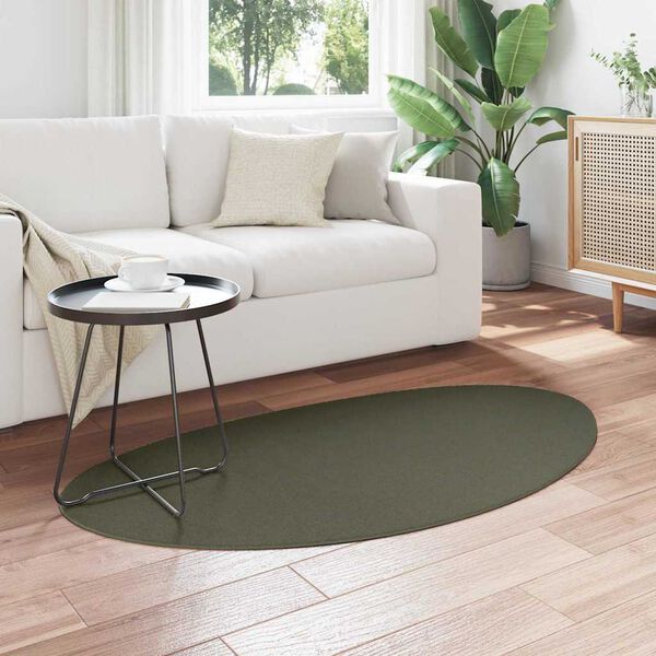 vidaXL Carpet Folding HUARTE Forest green 31.50 x 59.06 in Polyester
