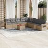vidaXL Garden Sofa Set Mix Beige, Light Grey