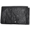 vidaXL Garden Furniture Cover Set of 2 Black Polyethylene