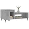 vidaXL Coffee Table Concrete Gray Engineered Wood, Metal Medium