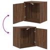vidaXL Garage Wall Cabinet Brown Oak Engineered Wood