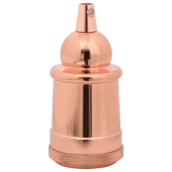 vidaXL Lamp Holder Rose Gold Aluminum Decorative Inlays Lamp Holder