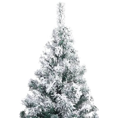 vidaXL Artificial Pre-lit Christmas Tree with Ball Set Green 70.9" PVC