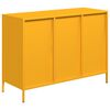 vidaXL Sideboard Mustard Yellow Cold-rolled steel Medium Sideboard