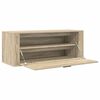 vidaXL Wall Shoe Cabinet Sonoma Oak Engineered Wood Compact