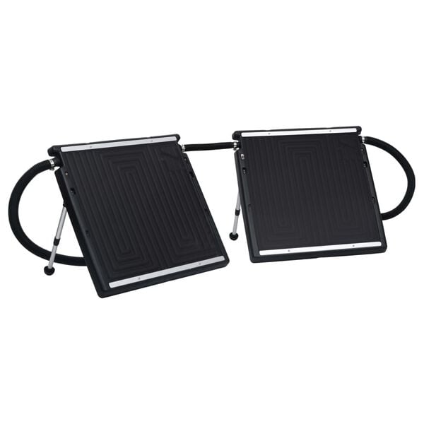 vidaXL Solar Pool Heater Set of 2 Black PE, aluminum Standard