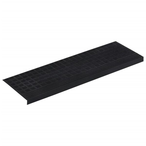 vidaXL Stair Tread Black Rubber 9.8 x 29.5 in Stair Tread Rectangular