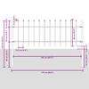 vidaXL Garden Fence White 1.7 x 0.6 m Powder-coated steel