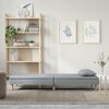vidaXL Sofa Bed Light grey Fabric (100% polyester), plywood Medium