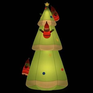 vidaXL Inflatable Christmas Tree Multicolor