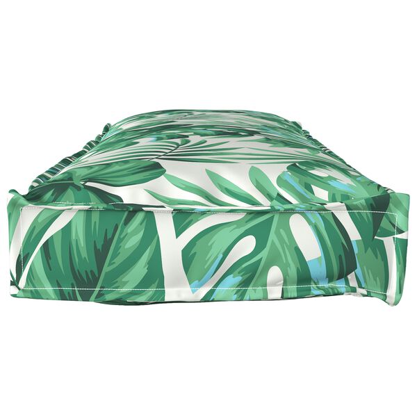 vidaXL Pallet Cushion Set Floral 2 pcs Leaf pattern 120 x 40 x 8 cm