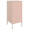 vidaXL Sideboard Set of 2 Pink Cold-rolled steel Medium