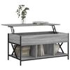 vidaXL Coffee Table Gray Sonoma 39.4"x21.7"x19.7" Engineered Wood and Metal