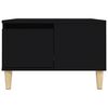 vidaXL Coffee Table Black Engineered wood Small Coffee Table Square