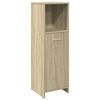 vidaXL Bathroom Furniture Set Sonoma Oak Engineered Wood Large Modern