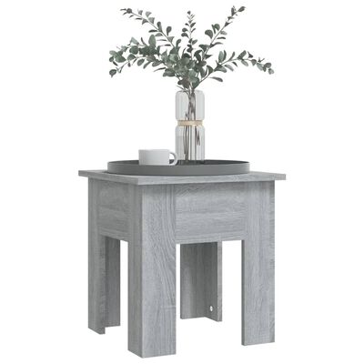 vidaXL Coffee Table Gray Sonoma 15.7"x15.7"x16.5" Engineered Wood