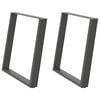 vidaXL Dining Table Leg Anthracite Powder-coated steel Standard