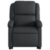 vidaXL Stand up Massage Recliner Chair Black Real Leather