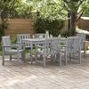 vidaXL Garden Dining Chair 6 pcs Light Grey 65.5 x 55.5 x 88 cm