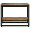 vidaXL Coffee Table Brown, Black Solid Mango Wood, Iron Compact