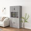 vidaXL Highboard Grey sonoma Engineered wood Medium Highboard