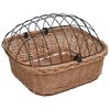 vidaXL Bike Front Basket with Cover 19.7"x17.7"x13.8" Natural Willow