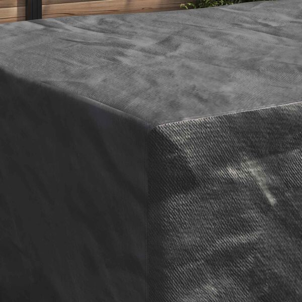 vidaXL Furniture Cover Plain Black 94.49 x 62.99 x 39.37 in 210D