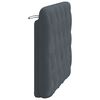 vidaXL Headboard Cushion Dark grey Velvet (100% polyester) 40.2 in