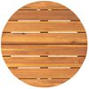 vidaXL Patio Side Table Round &Oslash;21.7x15.7" Solid Wood Acacia