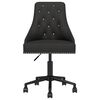 vidaXL Swivel Dining Chairs 4 pcs Black Velvet
