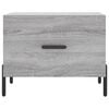 vidaXL Coffee Table Set of 2 Grey Sonoma Engineered wood, iron