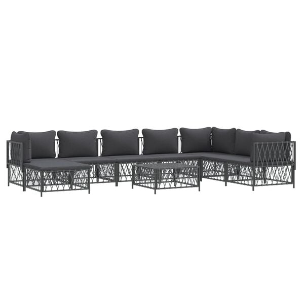 vidaXL Garden Lounge Set Anthracite