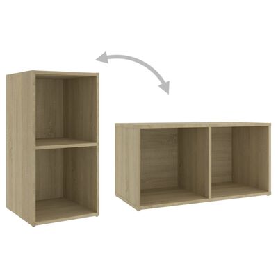 vidaXL TV Cabinets 4 pcs Sonoma Oak 28.3"x13.8"x14.4" Engineered Wood