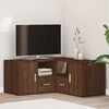 vidaXL Corner Cabinet Brown Oak Engineered Wood Medium Corner Cabinet