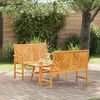 vidaXL Garden Lounge Set 3 pcs Brown Solid Acacia Wood