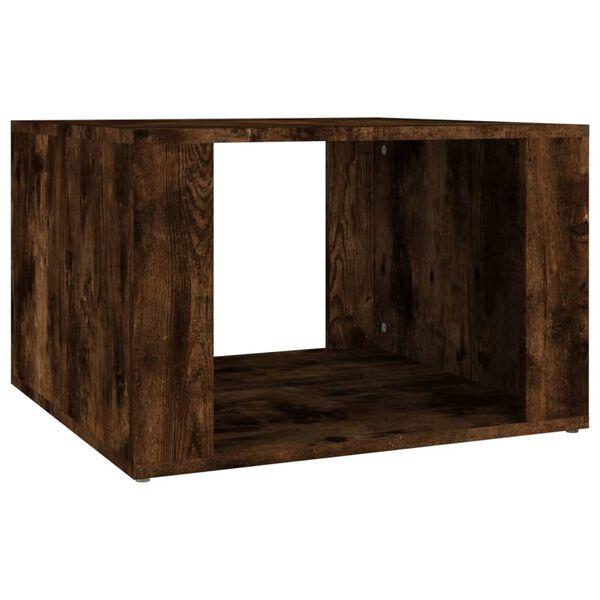 vidaXL Bedside Table Smoked Oak Engineered wood Medium Bedside Table