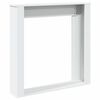 vidaXL Fireplace Surround White 39.4x7.9x39.4" Engineered Wood