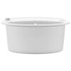 vidaXL Granite Kitchen Sink Single Basin Oval White