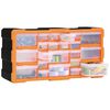 vidaXL Multi-drawer Organizer with 22 Drawers 19.3"x6.3"x10"
