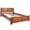 vidaXL Bed Frame Brown Solid Acacia Wood King Size