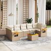 vidaXL Garden Sofa Set Beige