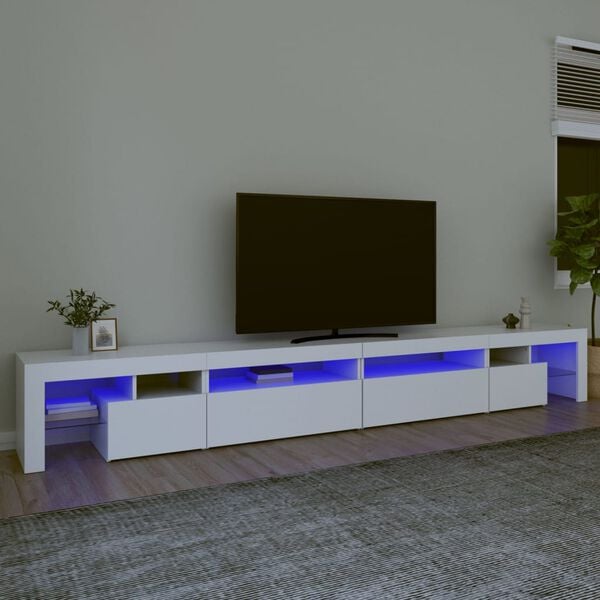 vidaXL TV Cabinet White Engineered Wood Large TV Cabinet Rectangular