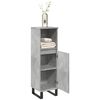 vidaXL Bathroom Cabinet Concrete gray Engineered wood, iron Tall