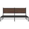 vidaXL Bed Frame Brown Oak Steel, Engineered wood King Bed Frame